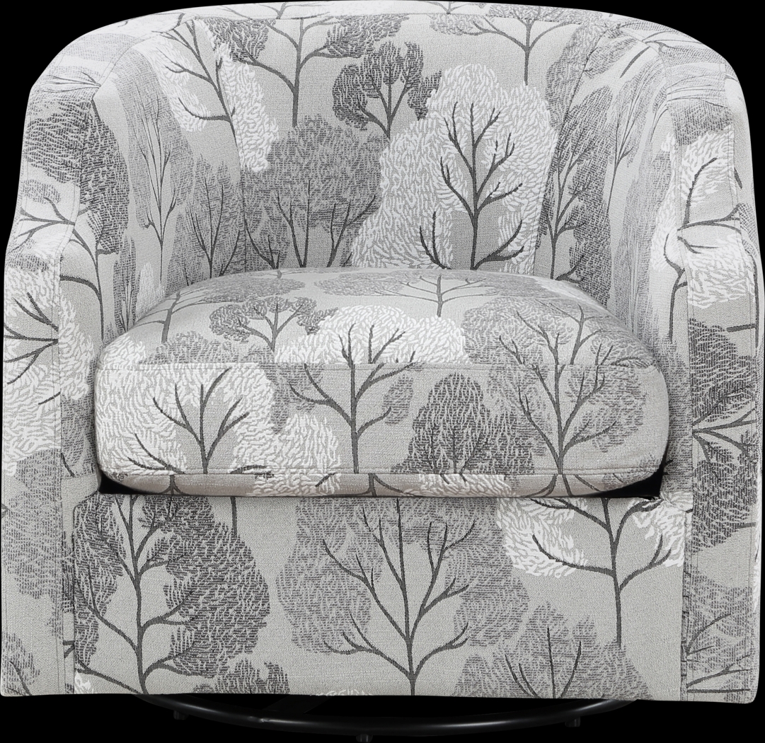 Apisai Gray Swivel Accent Chair - Thumbnail - Image 6