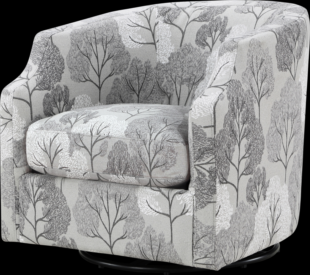 Apisai Gray Swivel Accent Chair - Thumbnail - Image 7