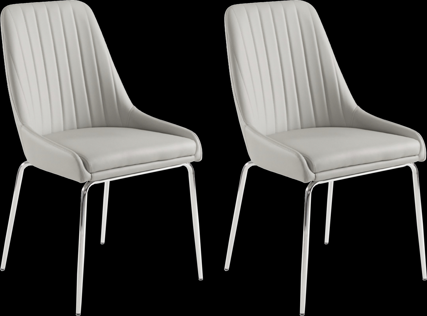 Aplomado Gray Dining Chair, Set of 2 - Thumbnail - Image 1