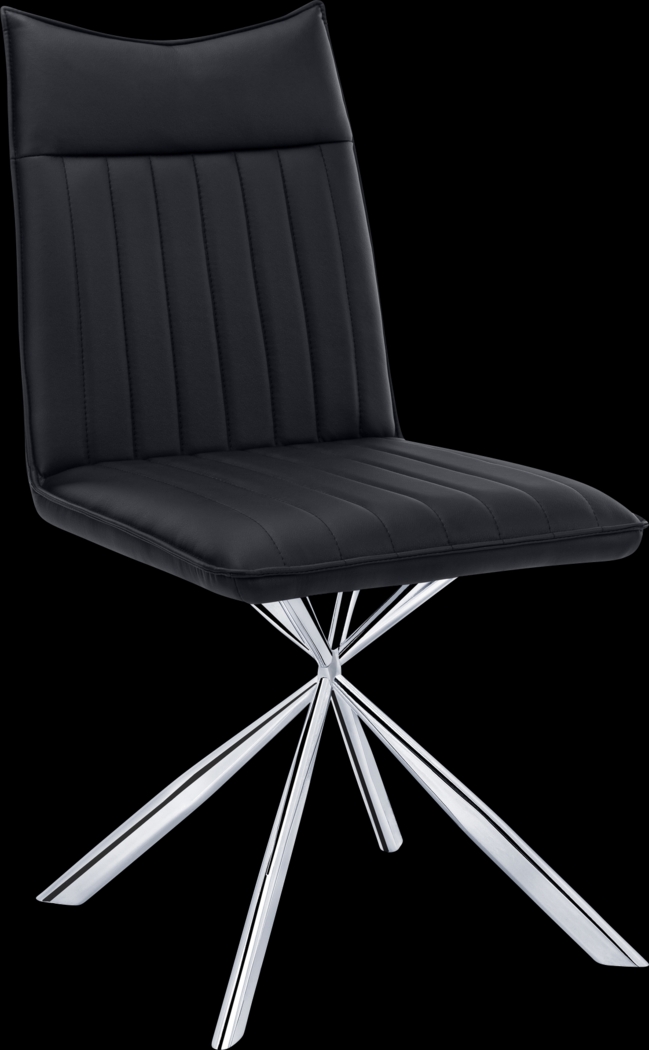 Appaloosa Black Chrome Side Chair, Set of 2 - Thumbnail - Image 2
