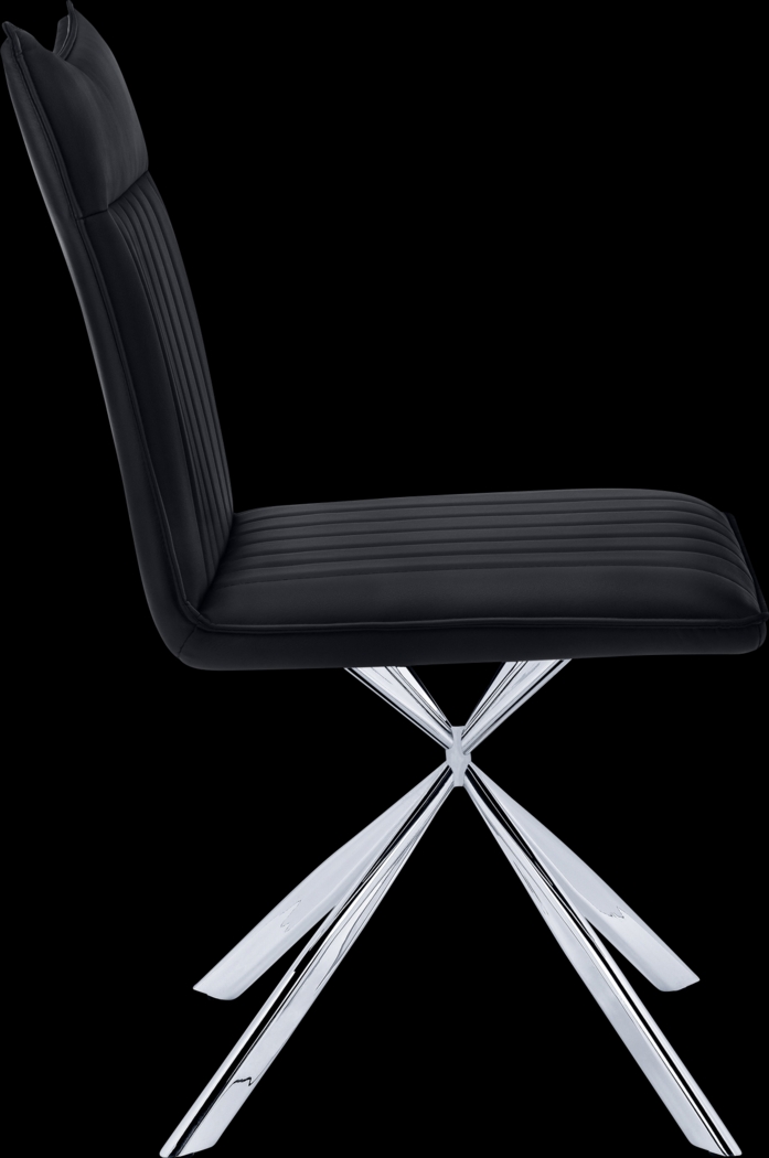 Appaloosa Black Chrome Side Chair, Set of 2 - Thumbnail - Image 8