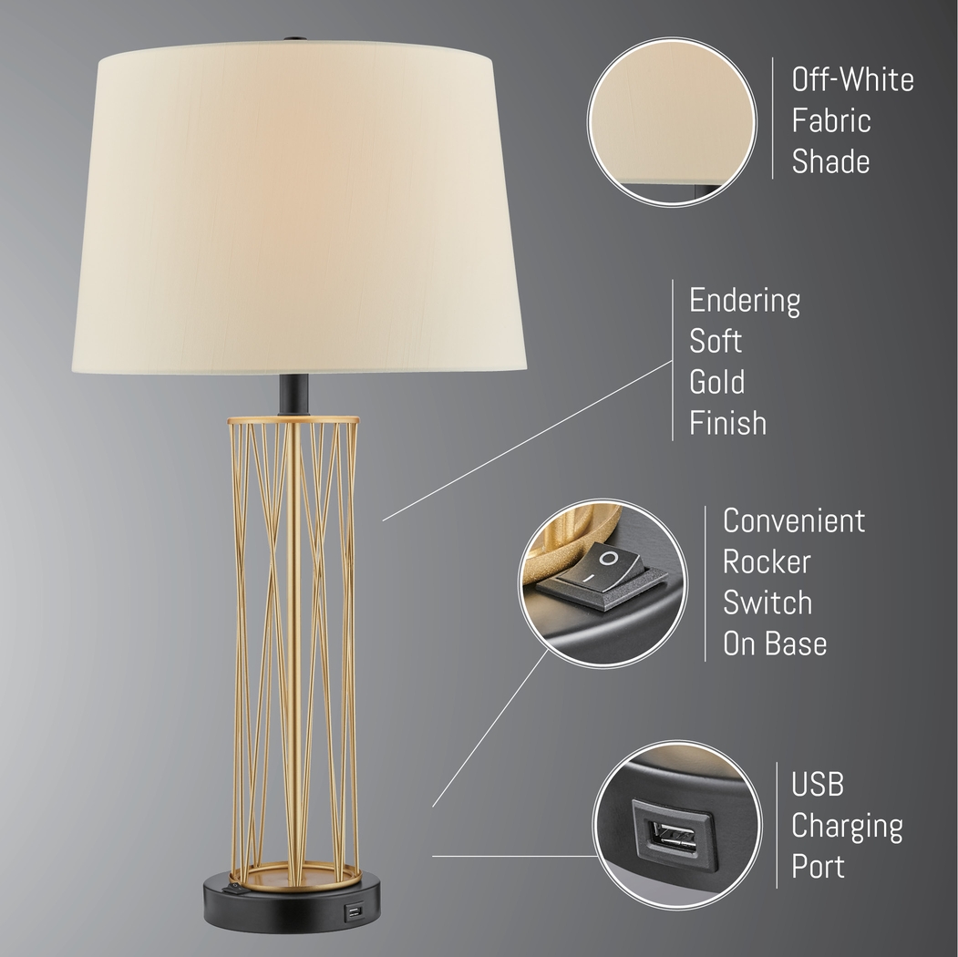 Appaloosa Point Gold Table Lamps, Set of 2 - Thumbnail - Image 8