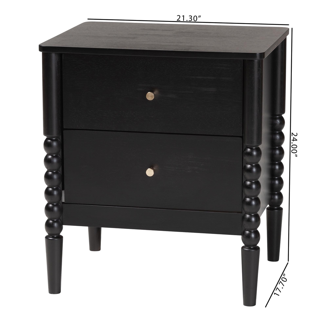 Appiation Black Nightstand - Thumbnail - Image 8