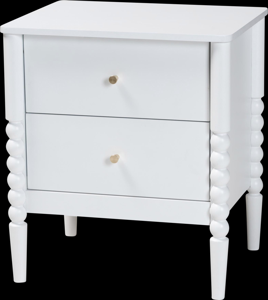 Appiation White Nightstand - Thumbnail - Image 1