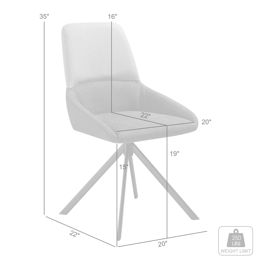 Applepar Gray Side Chair, Set of 2 - Thumbnail - Image 13