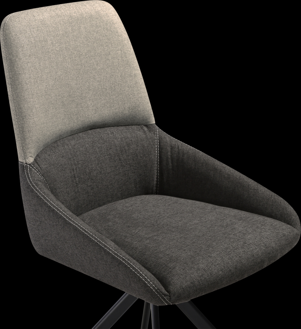 Applepar Gray Side Chair, Set of 2 - Thumbnail - Image 6