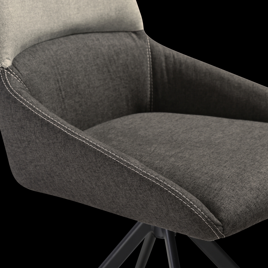 Applepar Gray Side Chair, Set of 2 - Thumbnail - Image 9