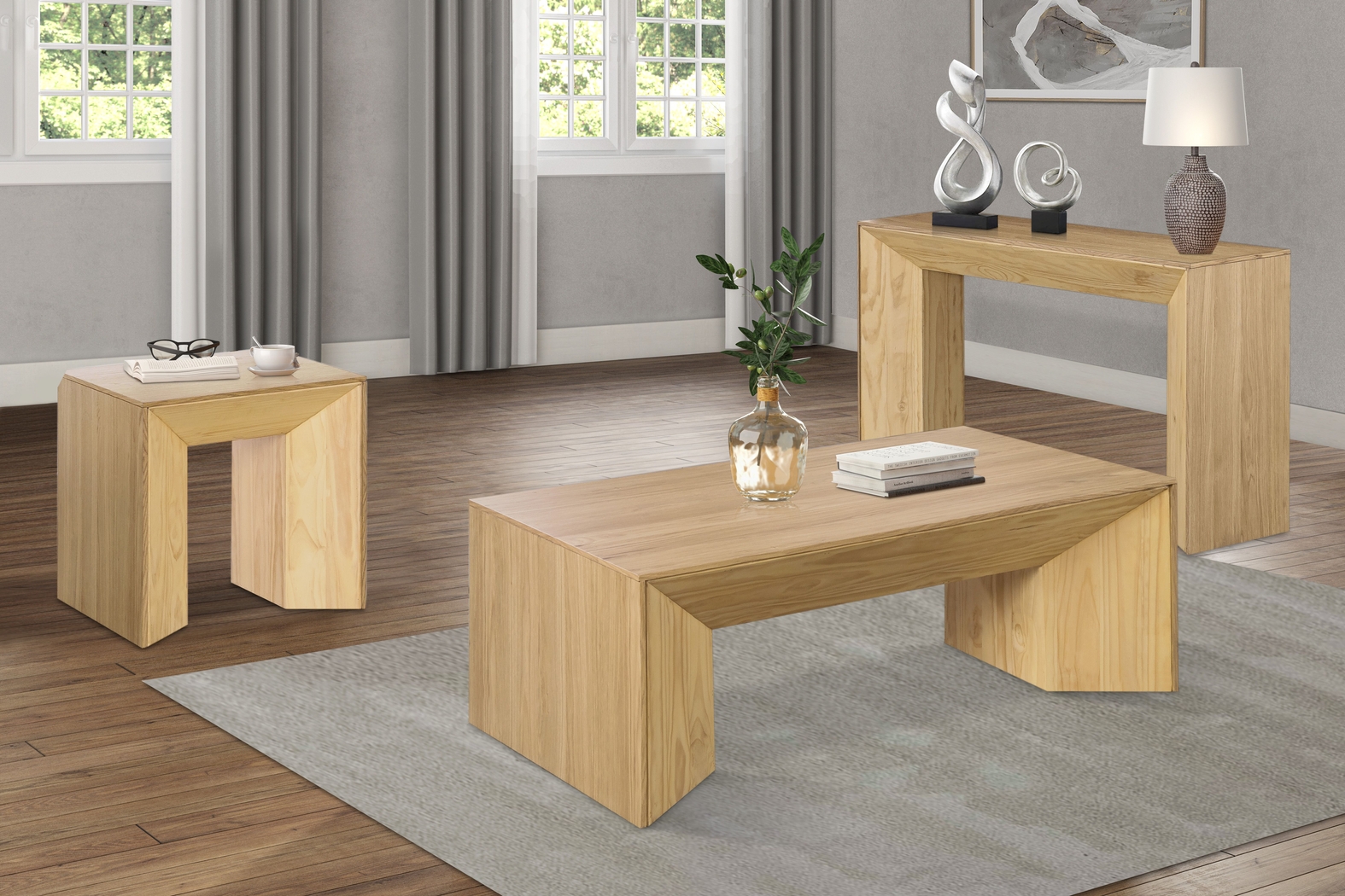 Applerock Brown End Table - Thumbnail - Image 2