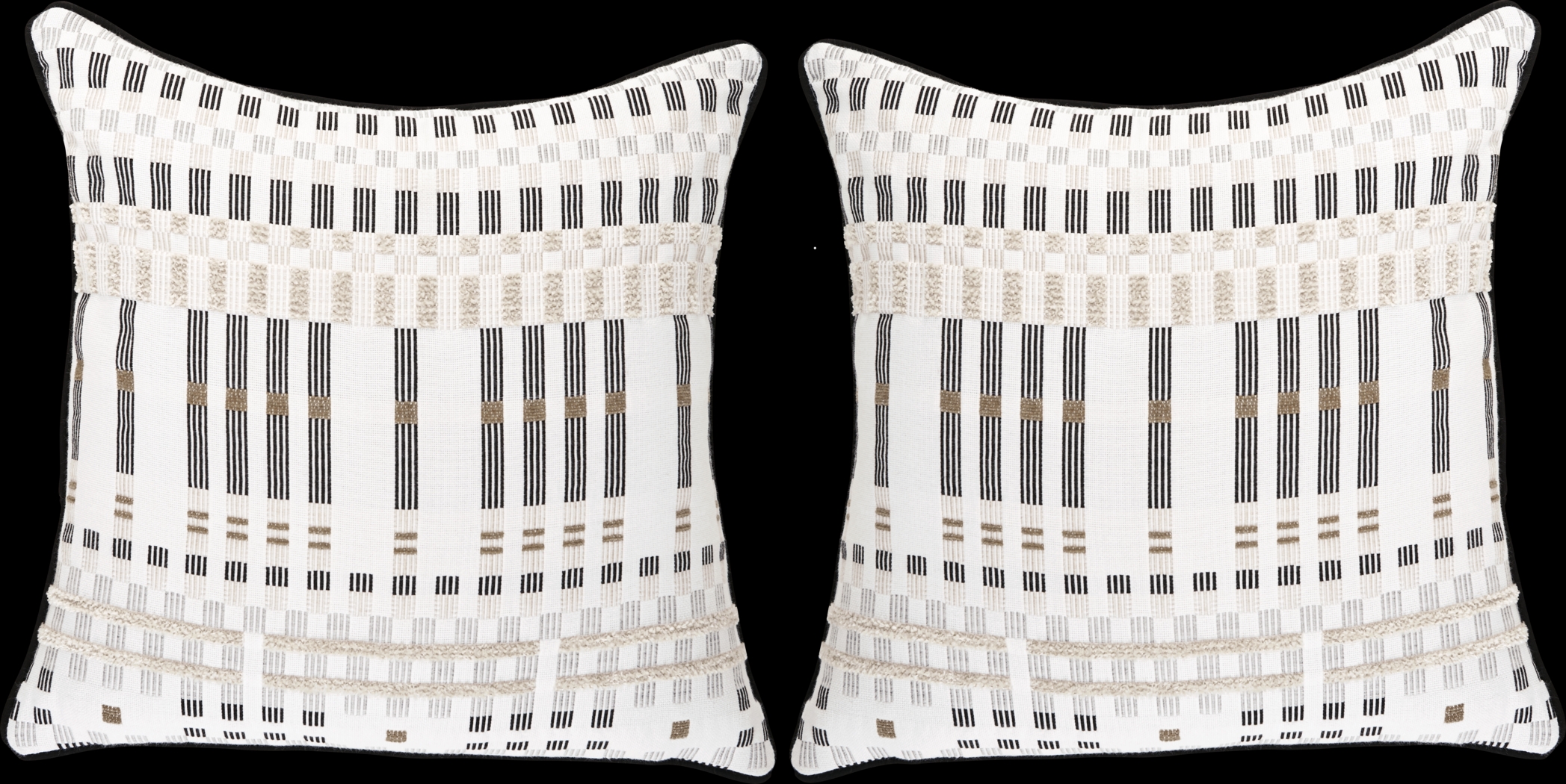 Approach Classic Beige Indoor/Outdoor Accent Pillows, Set of 2 - Thumbnail - Image 1