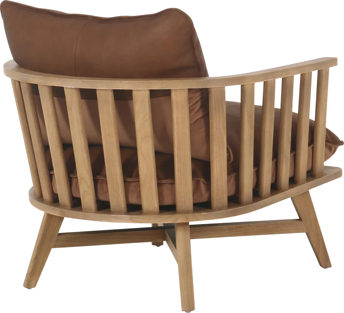 Apricio Brown Accent Chair - Thumbnail - Image 2