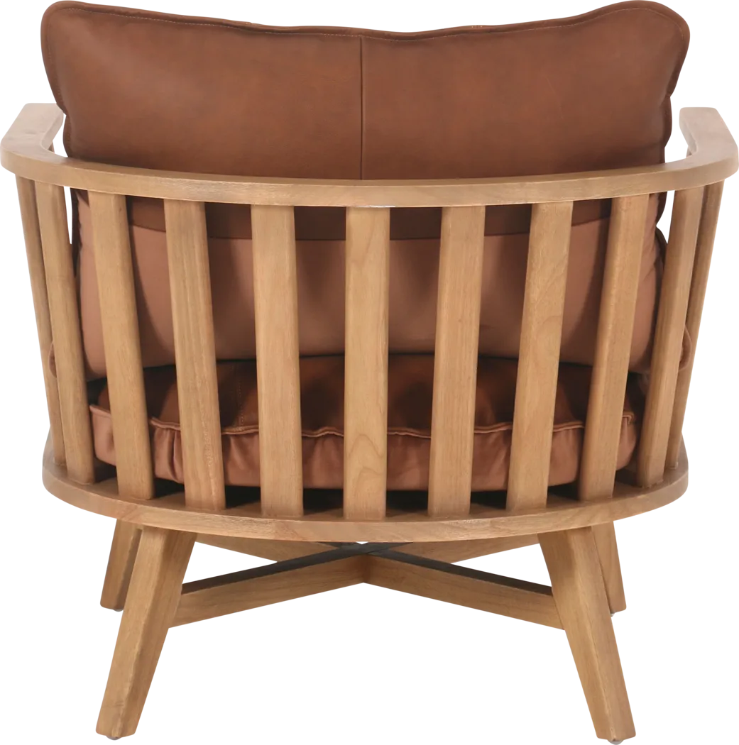 Apricio Brown Accent Chair - Thumbnail - Image 4
