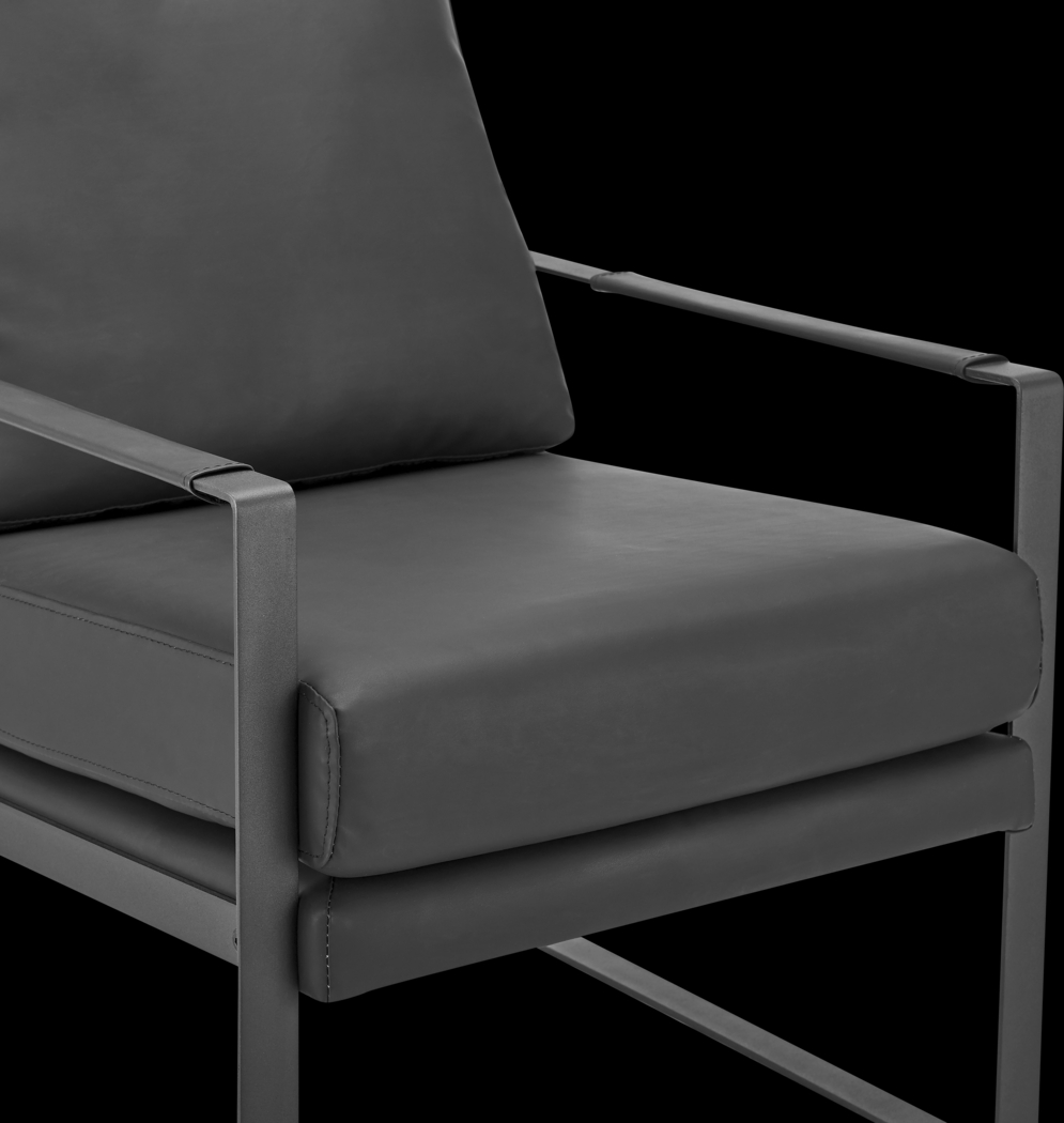 Apricoy Black Accent Chair - Thumbnail - Image 7