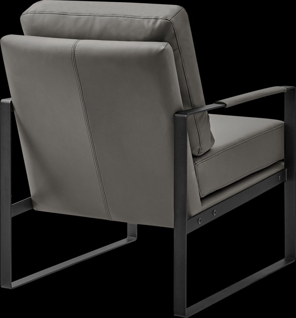 Apricoy Dark Gray Accent Chair - Thumbnail - Image 4