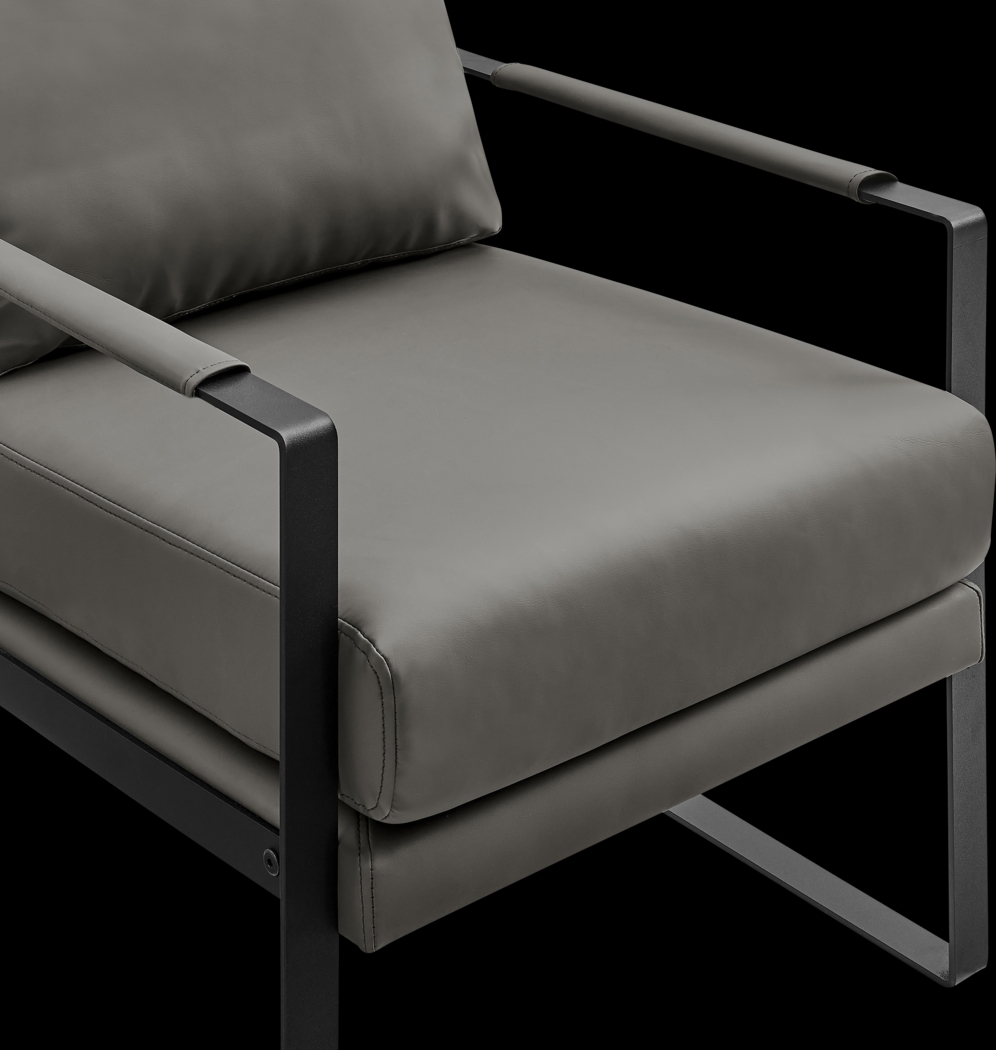 Apricoy Dark Gray Accent Chair - Thumbnail - Image 7