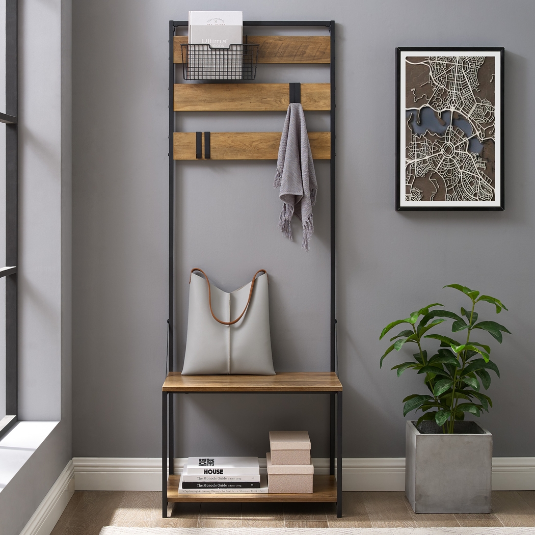 Apricot Glen Brown Hall Tree - Thumbnail - Image 3