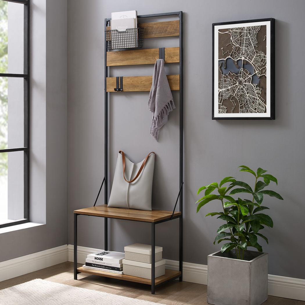 Apricot Glen Brown Hall Tree - Thumbnail - Image 4