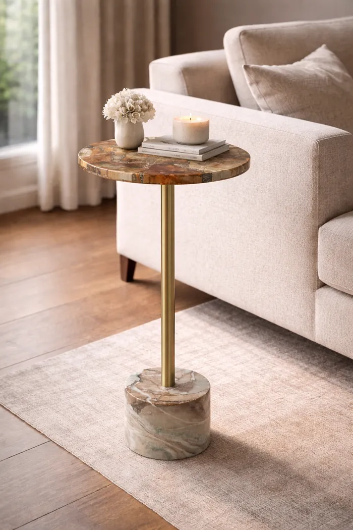 Apteni Gold Accent Table - Thumbnail - Image 2