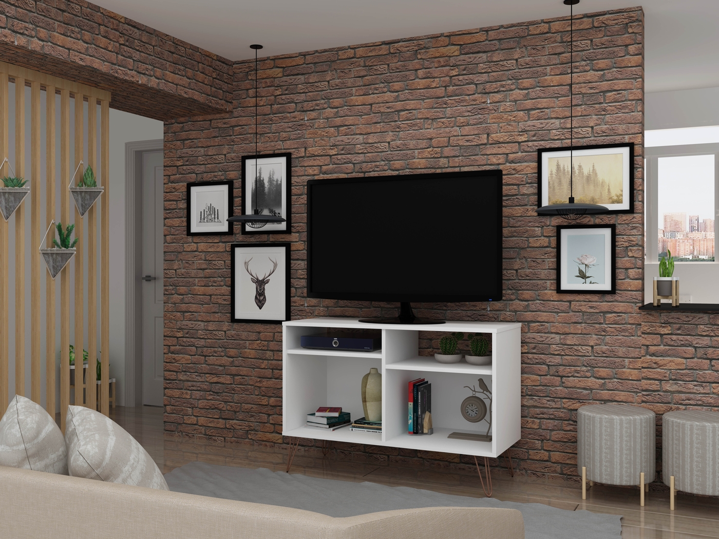 Aptos Lane White 39 in. Console - Thumbnail - Image 7