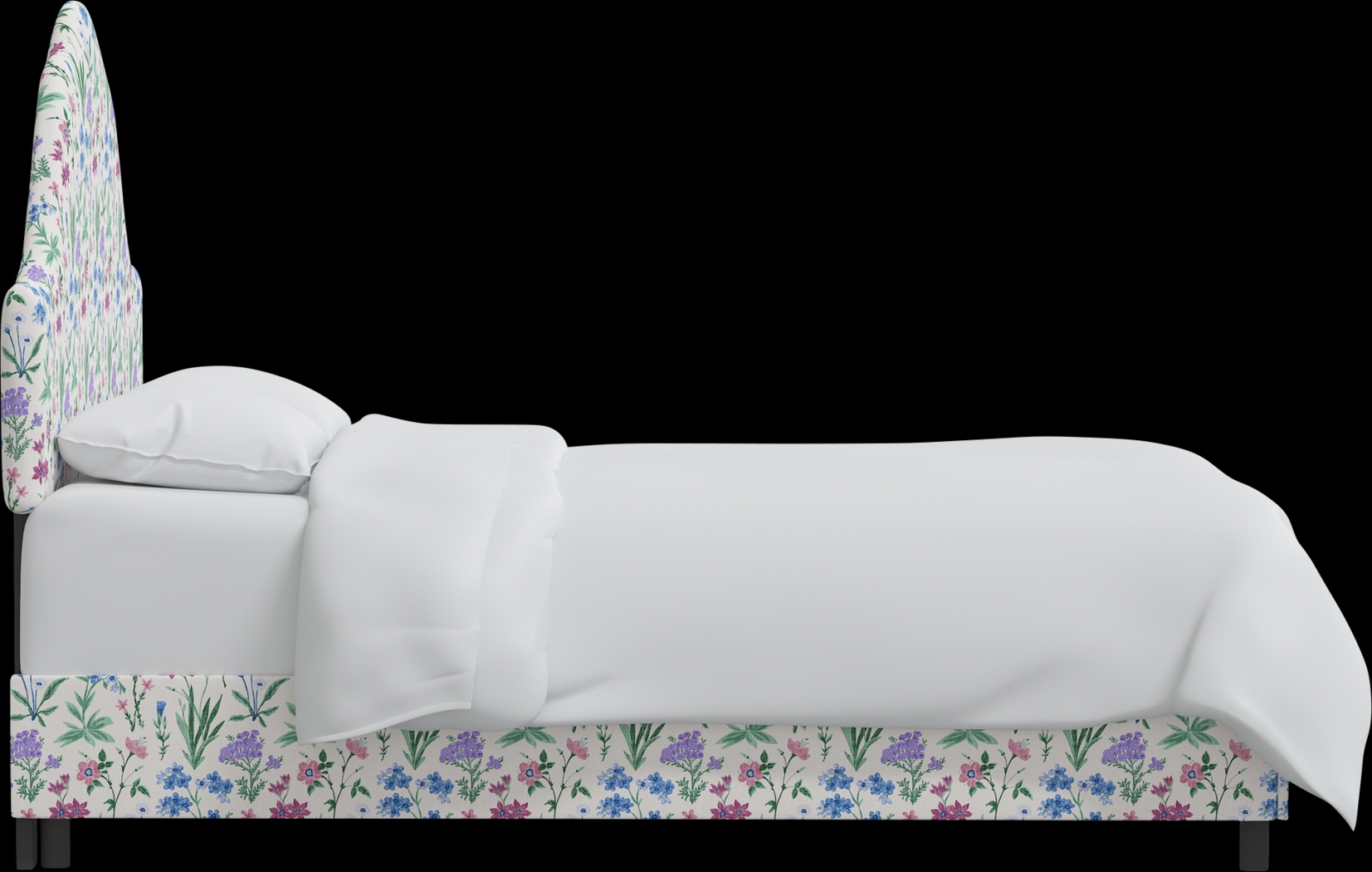 Aquaflor Blue King Upholstered Bed - Thumbnail - Image 3