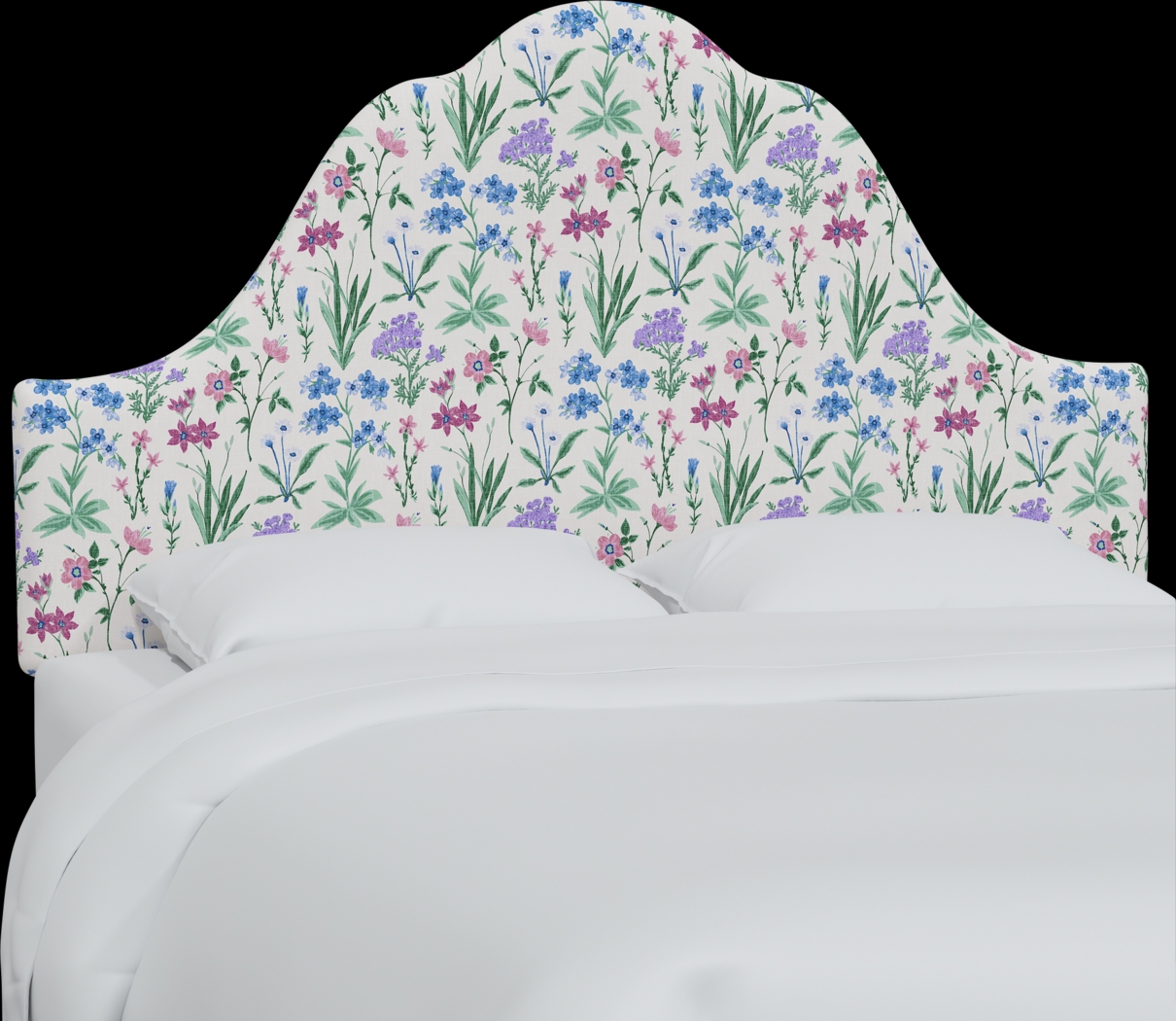 Aquaflor Blue King Upholstered Headboard - Thumbnail - Image 1