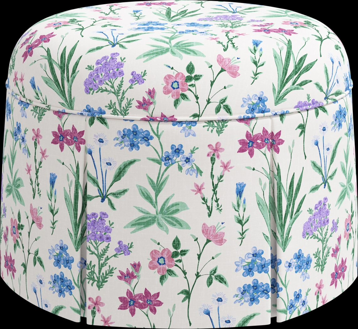 Aquaflor Blue Ottoman - Thumbnail - Image 2