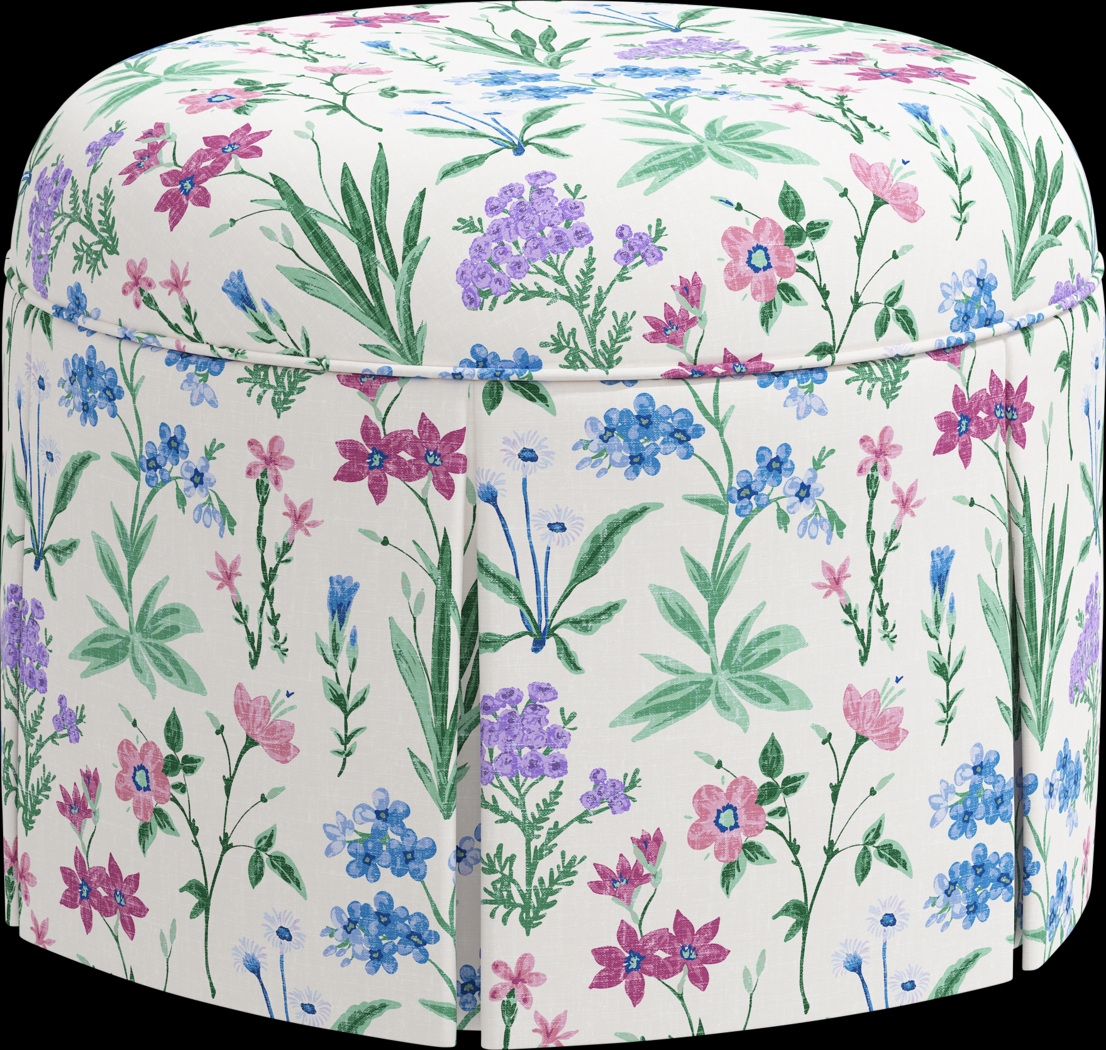 Aquaflor Blue Ottoman - Thumbnail - Image 1