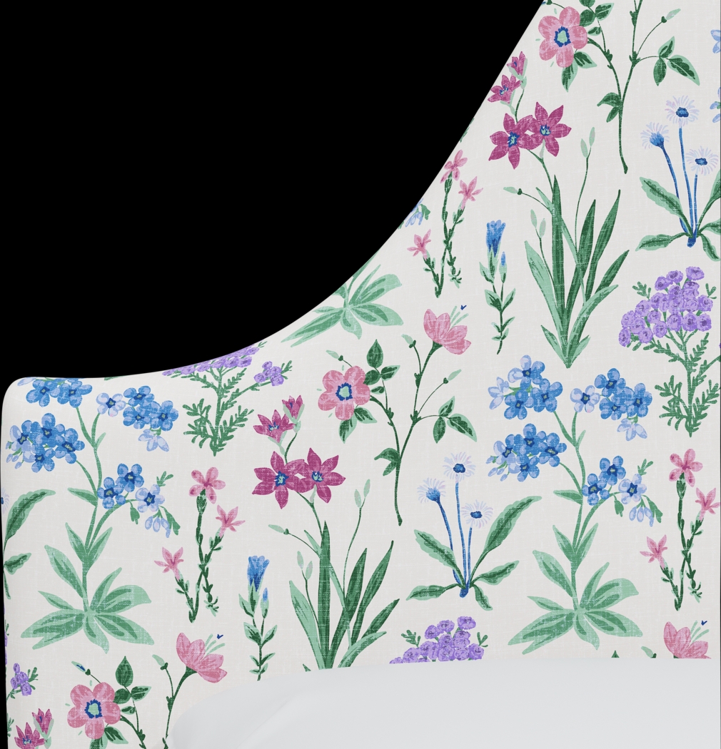 Aquaflor Blue Queen Upholstered Bed - Thumbnail - Image 4