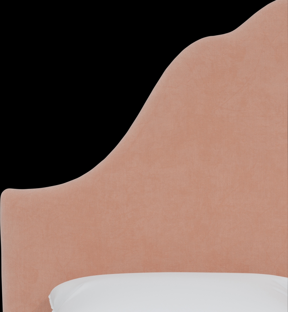 Aquaflor Pink Twin Upholstered Headboard - Thumbnail - Image 4