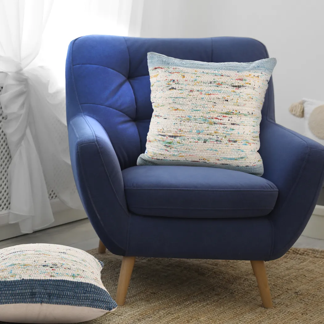 Aquara Blue Accent Pillow, Set of 2 - Thumbnail - Image 2