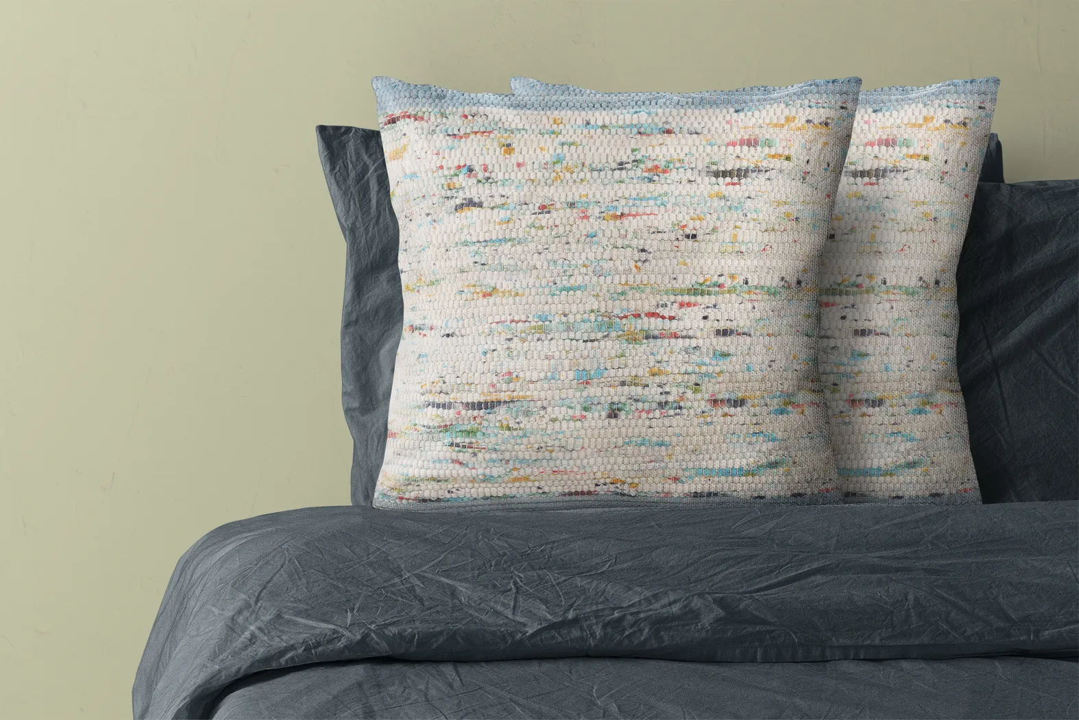Aquara Blue Accent Pillow, Set of 2 - Thumbnail - Image 3