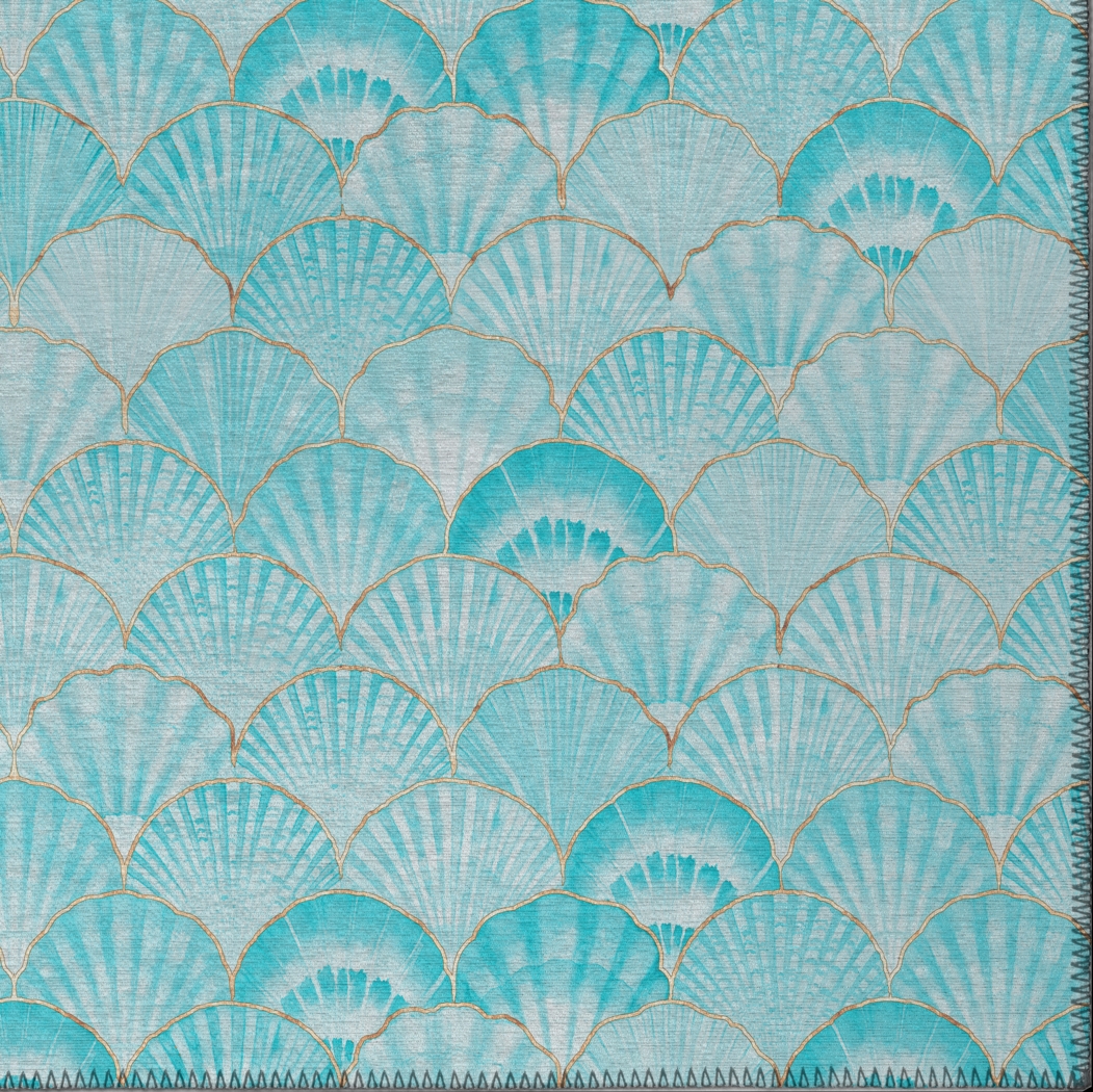 Aquarena Blue 3' x 5' Rug - Thumbnail - Image 3