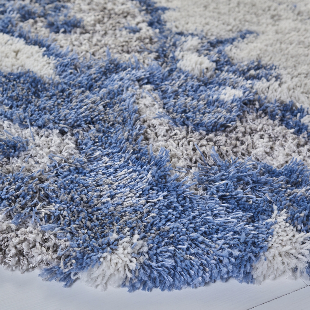 Aquatica Blue 8' Round Rug - Thumbnail - Image 2