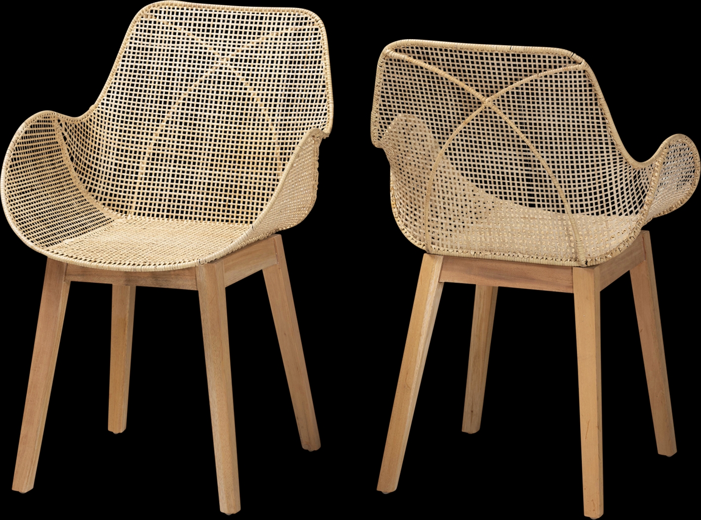 Aquidneck Natural Arm Chair, Set of 2 - Thumbnail - Image 1