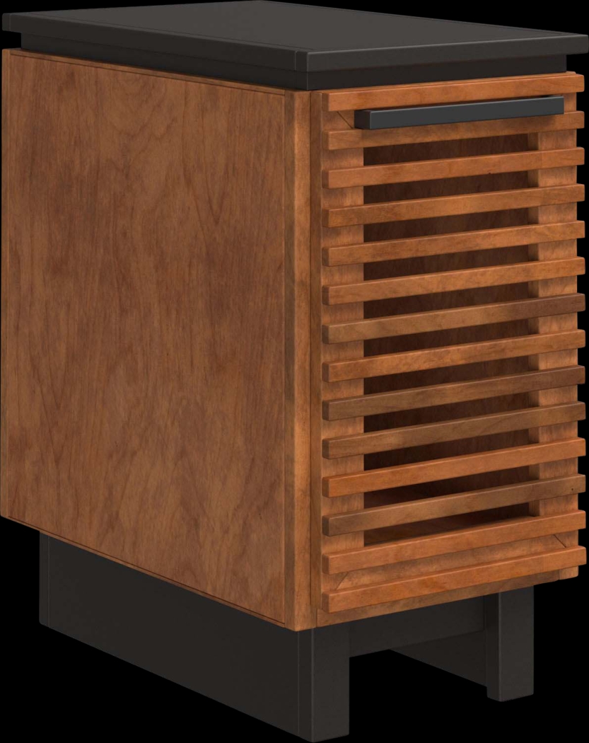 Aquil Brown Chairside Table - Thumbnail - Image 1