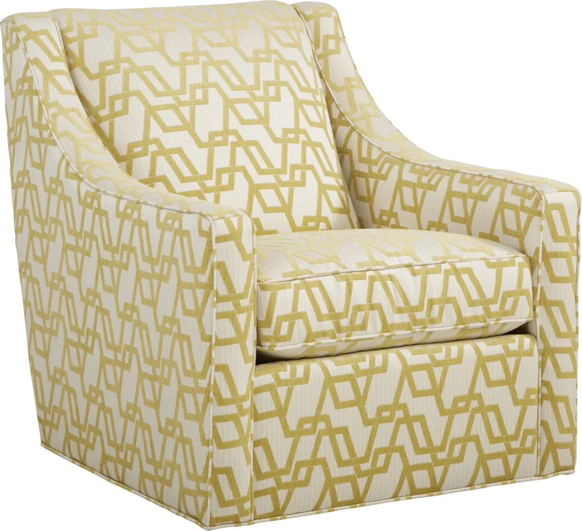Arabela Gold Accent Swivel Chair - Thumbnail - Image 1