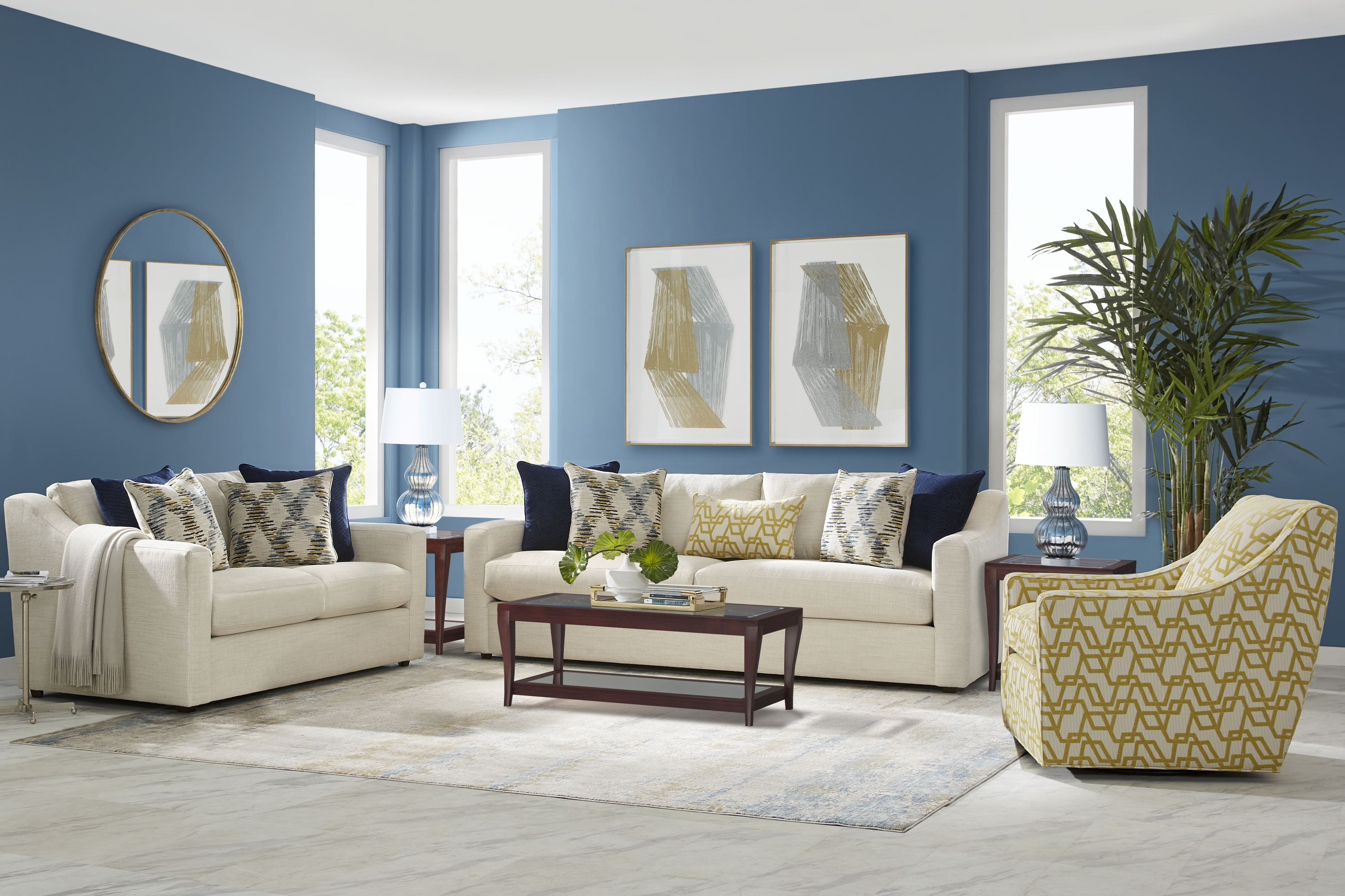 Arabela Ivory Loveseat - Thumbnail - Image 2