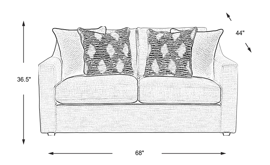 Dimension Image. Please refer to the Dimension Tab on this page for dimension details.