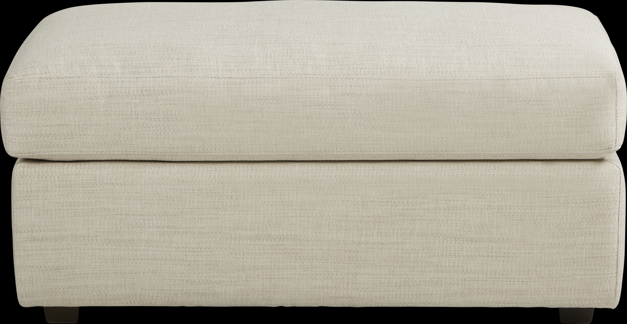 Arabela Ivory Ottoman - Thumbnail - Image 2