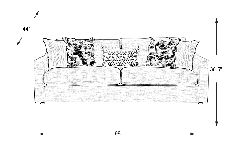 Dimension Image. Please refer to the Dimension Tab on this page for dimension details.