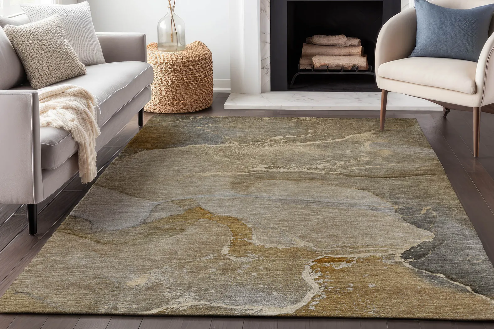 Arabica Chocolate 8' x10' Rug - Thumbnail - Image 2