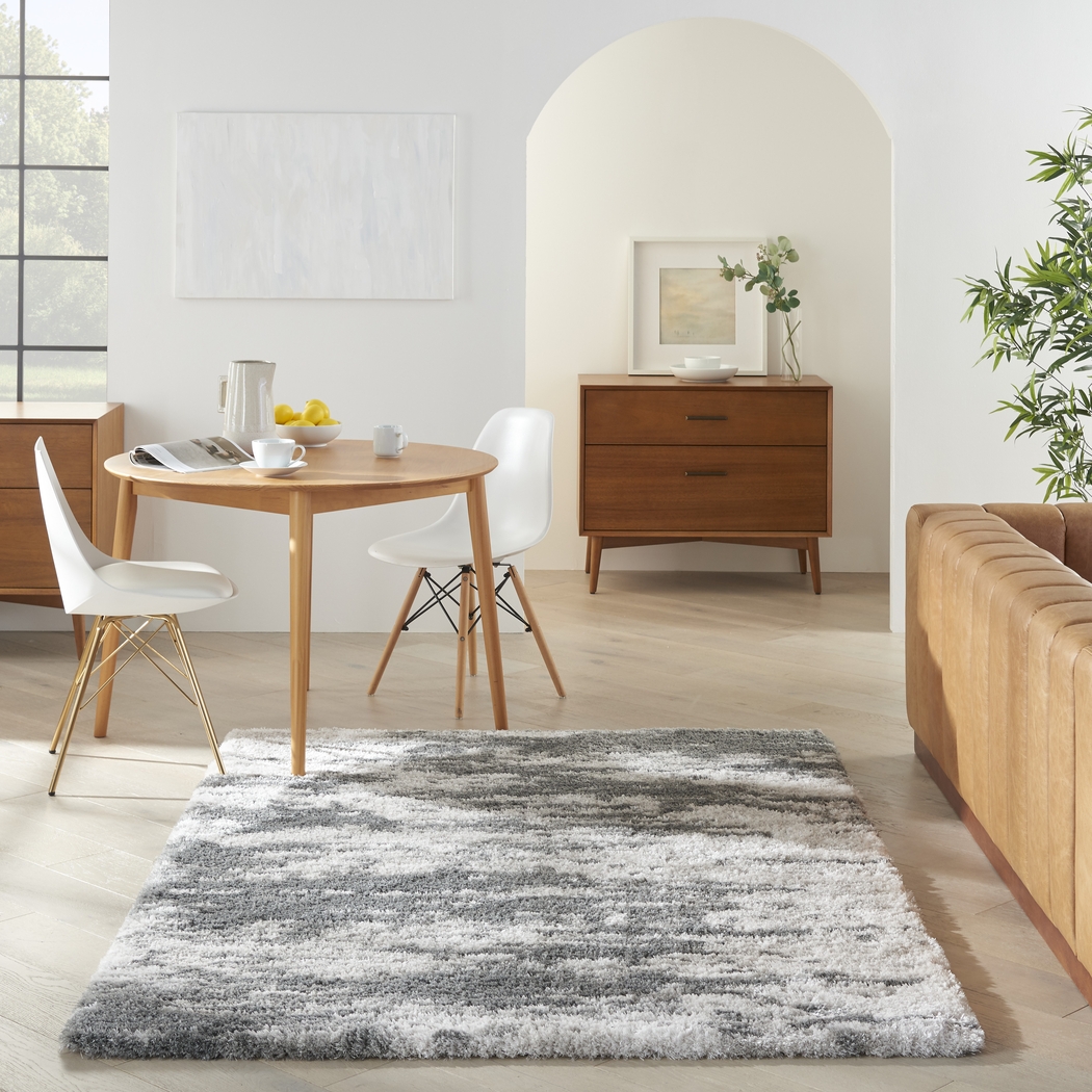 Aracelle Ivory/Charcoal 7'10 x 9'10 Rug - Thumbnail - Image 2