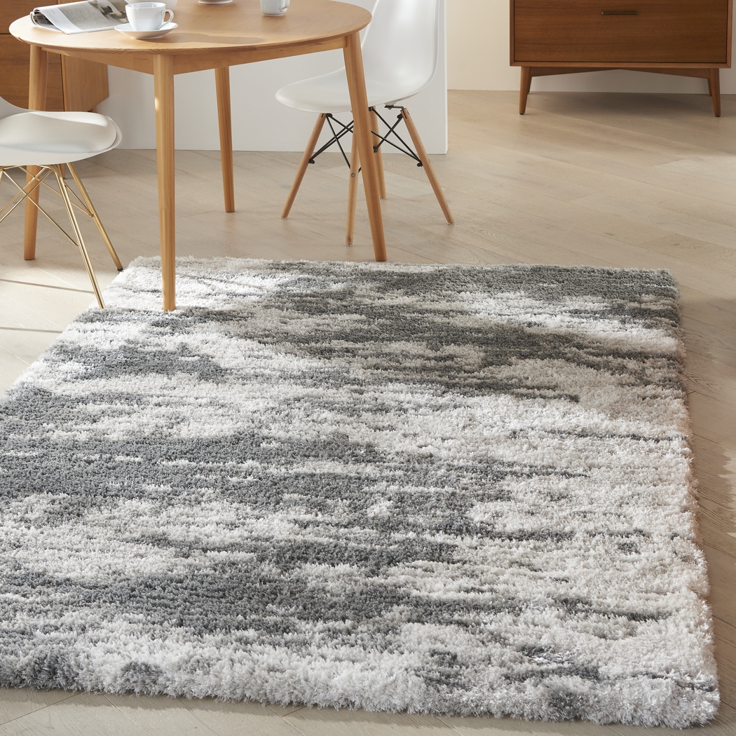 Aracelle Ivory/Charcoal 7'10 x 9'10 Rug - Thumbnail - Image 6