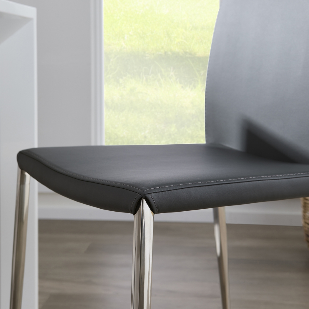 Aracobra Gray Dining Chair, Set of 2 - Thumbnail - Image 4