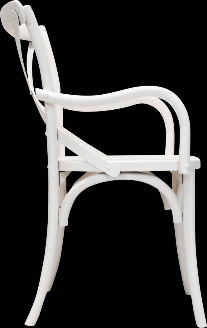 Araeno White Dining Chair, Set of 2 - Thumbnail - Image 3