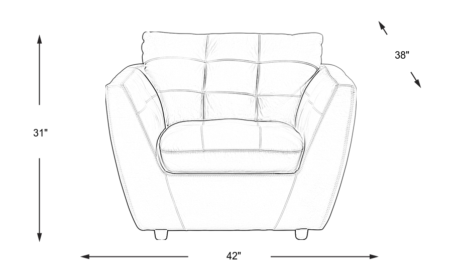 Dimension Image. Please refer to the Dimension Tab on this page for dimension details.