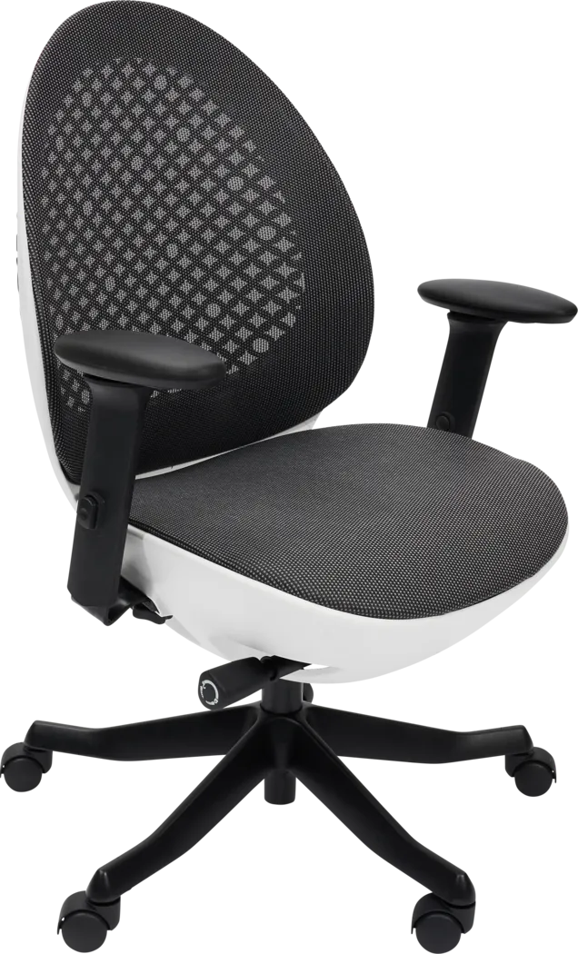 Arakhe White Office Chair - Thumbnail - Image 3