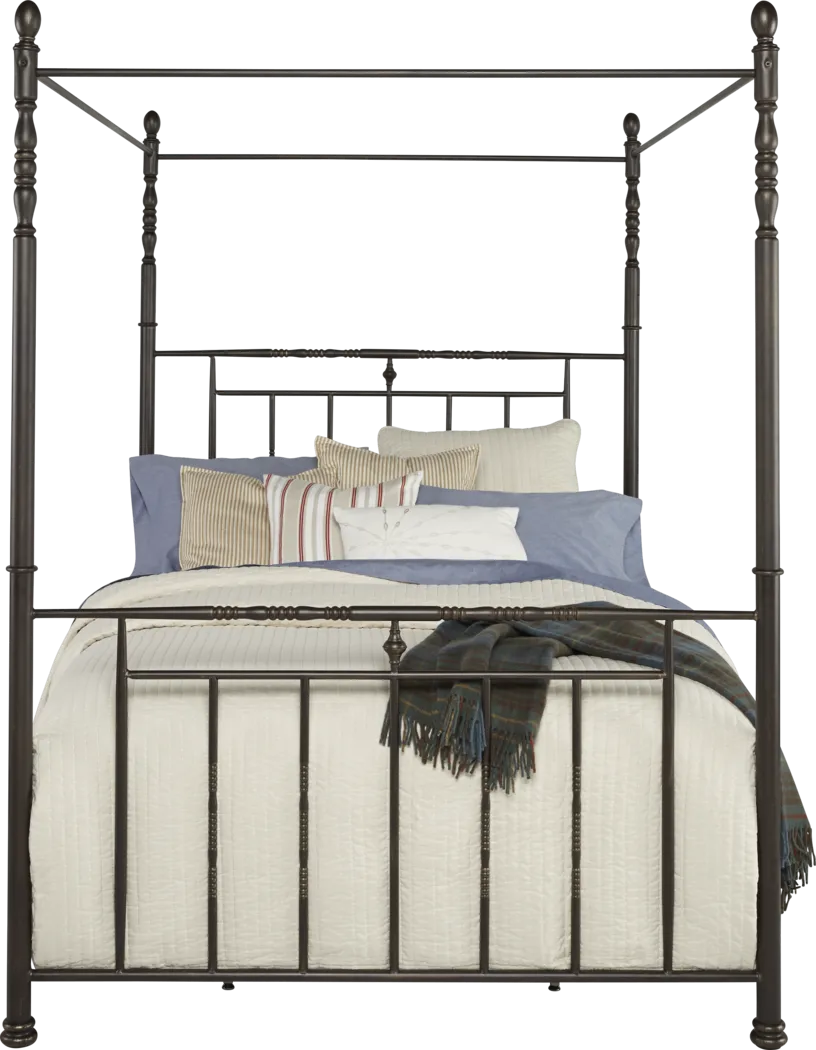 Araleigh Bronze 4 Pc King Canopy Bed - Thumbnail - Image 1