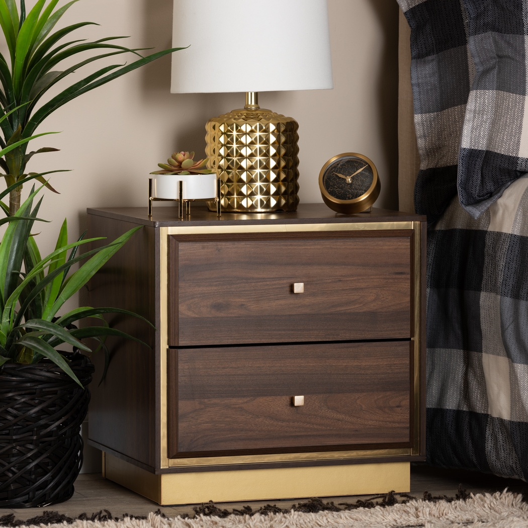 Aralena Brown Nightstand - Thumbnail - Image 2