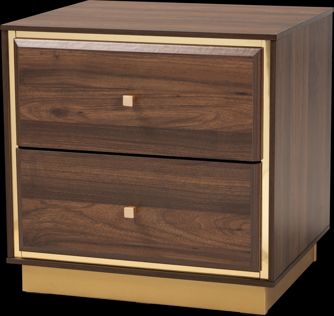 Aralena Brown Nightstand - Thumbnail - Image 1