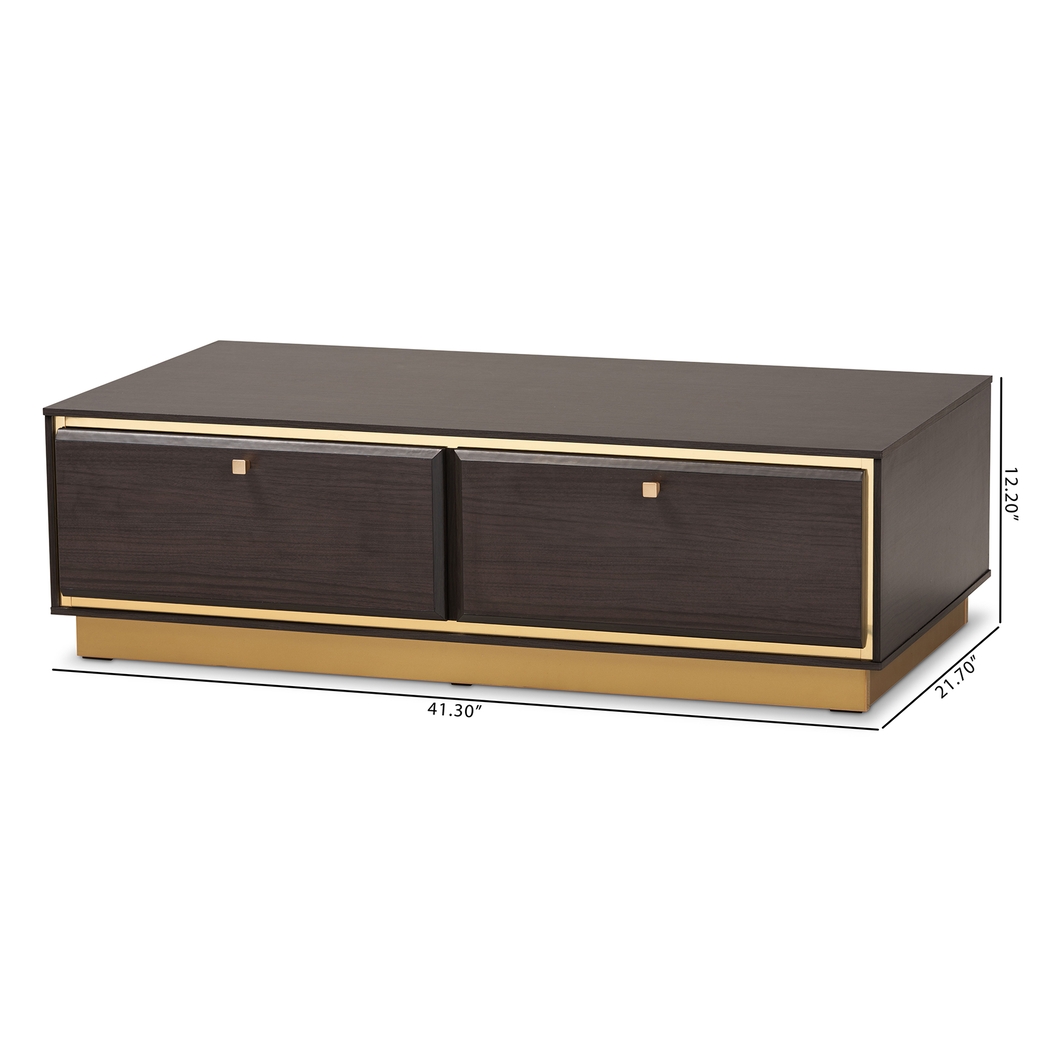 Aralena Dark Brown Cocktail Table - Thumbnail - Image 9